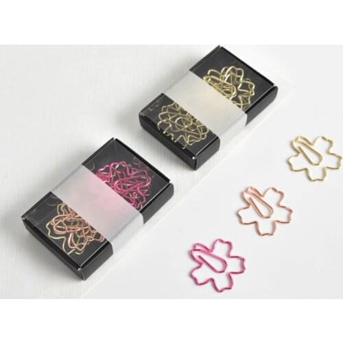 12PCS/Set Paper Clips, 26mm Paper Clip Bookmark, Durable Coated Paperclips, for Document Organizing, Gold, Rose Gold, Pink