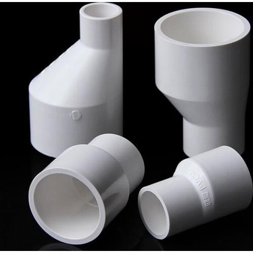 3Pcs Reducing Socket PVC Tube Pipe Fitting PVC Water Pipe Connector Eccentric Off Center Coupling Reducer
