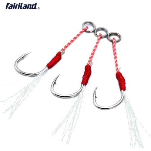 5pack/LOT Hi-Carbon Steel DIY Fishing hook use with fishing lure light jigging assist hook pesca UP TO 20KG/44Ib 10# 12# 14# 16