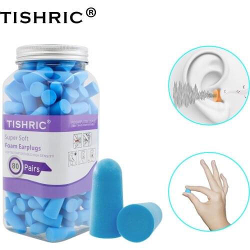 80 Pairs Sponge Earplugs Anti-noise Sleeping Ear Plugs Noise Reduction Sound Insulation Ear Protection