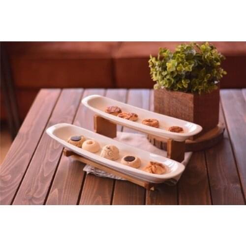 Bambum Depra 2 Layer Presentation stylish design for catering tableware serving dishes