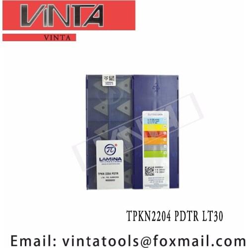 Free shipping high quality TPKN2204 PDTR LT30 cnc carbide turning inserts