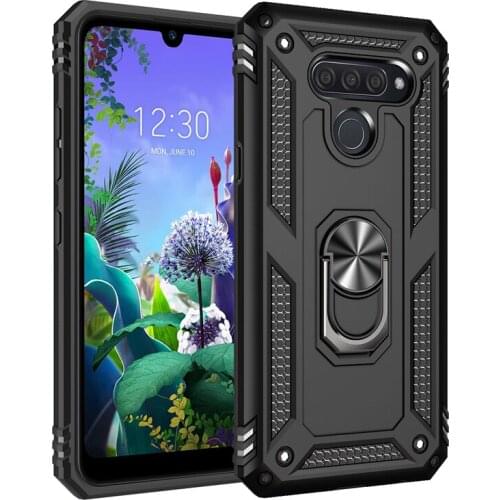 Finger Ring Kickstand Phone Case for LG K50 Q60 K40 Stylo 5 Aristo 2 3 Best Protection Hard Armor Back Cover Coque Fundas