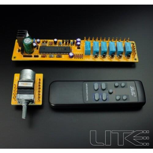 GZLOZONE HIFI 4-channel remote volume control board with ALPS motor potentiometer L3-8