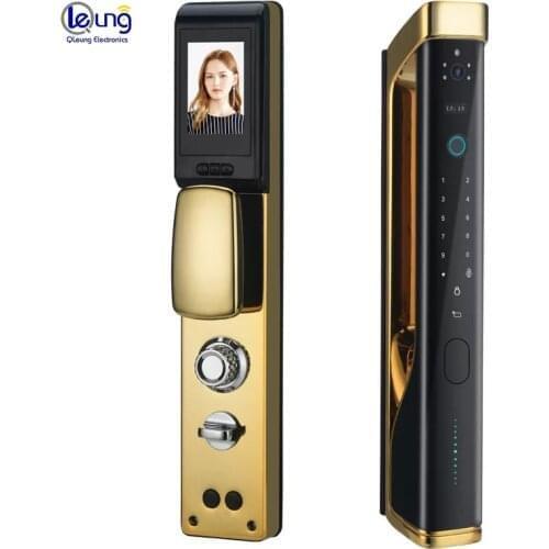 High Security Fully Automatic Smart Home WIFI APP Remote Control Peephole Recognition Fingerprint Passcode IC Card Key Door Lock