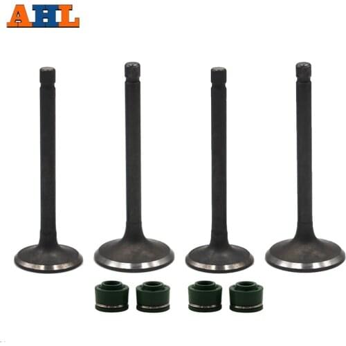 AHL 2 Pairs Intake & Exhaust Valve Kit Valve Stem Seals For Kawasaki KL250 Super Sherpa 1997-2010 (2intake&2exhaust )