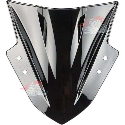 Black Motorcycle Windshield Windscreen For Kawasaki Ninja300 EX300R 2013 2014 2015 ABS plastic
