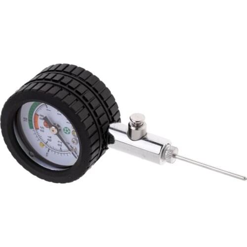 Football Ball Pressure Guage W/Rubber Guard Basketball Volleyball Barometer