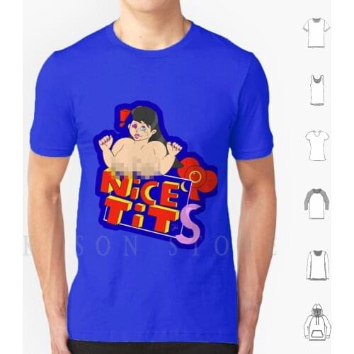 Nice Tits ( ) T Shirt Men Cotton Crude Anime