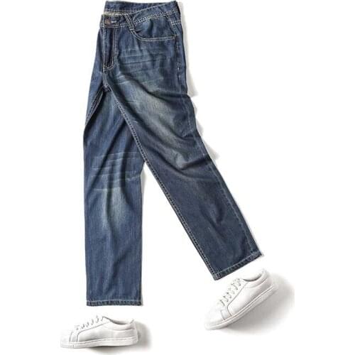 Brand Summer New In 2019 Mens Business Casual Slim Jeans Fashion Stretch Thin Breathable Jeans Large Size 27-48