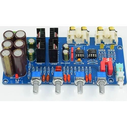 Assembly HIFI Preamp Board JRC5532 Volume Adjustment Preamplifier Board 2019 New