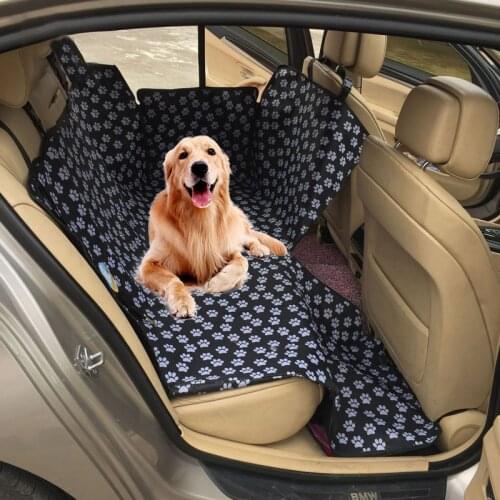 Dog Carriers Waterproof Rear Back Pet Dog Car Seat Cover Mats Hammock Protector with Safety Belt Transportin Perro