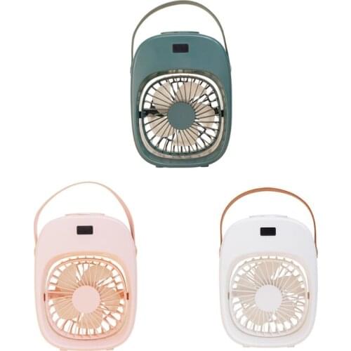 Portable Humidifier Misting Fan with 3 Speeds Air Cooler Rechargeable Cordless N0PF