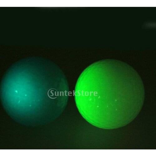 Professional Rubber Golf Balls Glowing In The Night Glowing Golf Balls