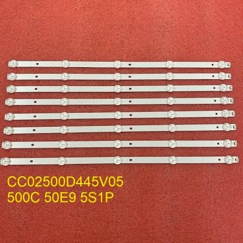 8pcs/set LED Backlight bar For LE50U51A TH-LD50WE9 XYD50BA01 LE-8815A LE-8822A NAVITECH LD-50FHD CC02500D445V05 500C 50E9 5S1P