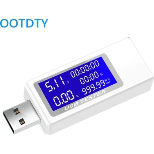 USB Tester Digital Voltmeter Current Voltage Charger Capacity Detector Indicator