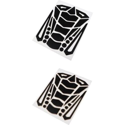 High Quality PVC Glue Side Tank Pad Knee Grip Protectors Gas Tank Stickers For Motorcross, Golden/Black