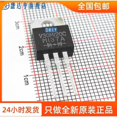 10Pcs/Lot V30M120C-M3/4W V30M120C 30A 120V TO220 DIP MOSFET Transistor