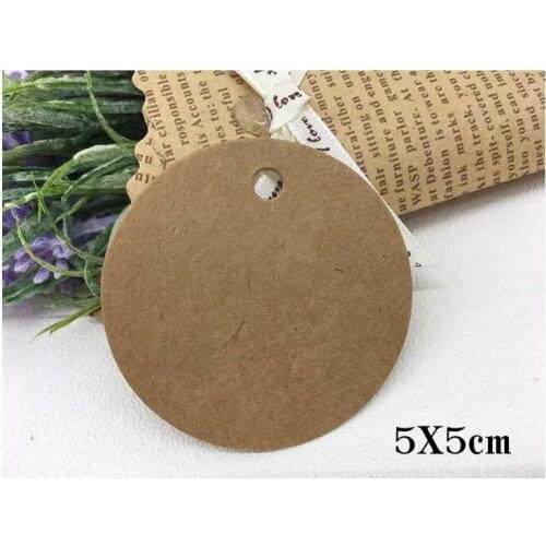 1000pcs High Quality Blank Kraft Paper Gift Tags Scallop Label Luggage Wedding Tags 9cmx5cm with string