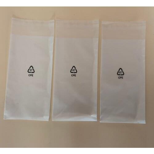 20*30mm 20x30mm 22*90mm 22x90mm Eco-friendly Mobile Phone Self-Adhered Glue Flat Clear Frosted Polybag Pouch Storage Bag