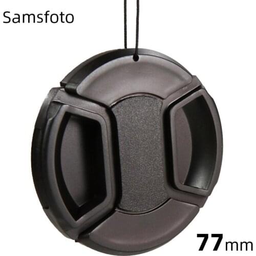 77mm Snap-On Front Lens Cap/Cover Compatible with Canon, Nikon, Sony, Pentax, Tamron all DSLR Lenses