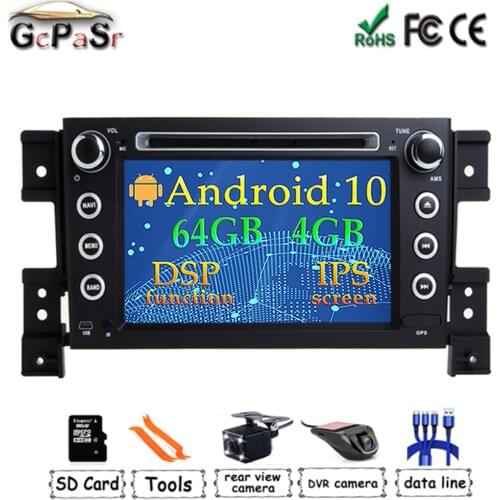 Car Radio DVD Player Android 10 For Suzuki grand vitara GPS NAVIGATION CAR Head unit Multimedia player BT WIFI