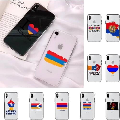 TOPLBPCS Armenia Armenians Flag Phone Case for iPhone 11 12 pro XS MAX 8 7 6 6S Plus X 5S SE 2020 XR case
