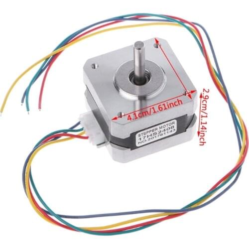 Two phase hybrid 42mm*28mm stepping motor NEMA17 17HS2408 0.6A 1.5W Stepper motor for 3D printer