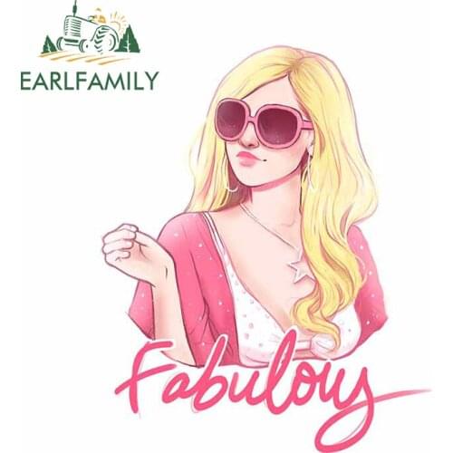 EARLFAMILY 13cm x 10.5cm for Sharpay Fabulous Anime Car Sticker Creative Trunk Decal Waterproof Scratch-Proof Car Assessoires