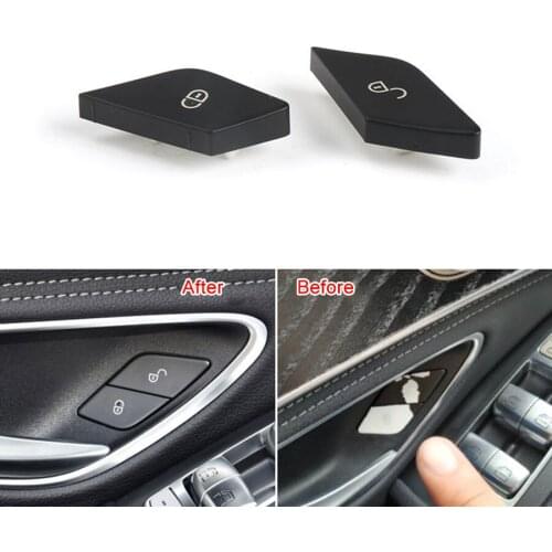 Car Door Lock Unlock Button Switch Repair Cap Cover for Mercedes Benz C-Class W205 GLC-Class W253 2059055251 Auto Accessories