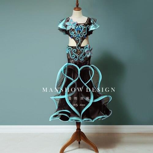 Belly Dance Costume Female Children 2019 New Suit Vest Cover Belly Bag Hip Wave Skirt High-end Competition Performance Clothing