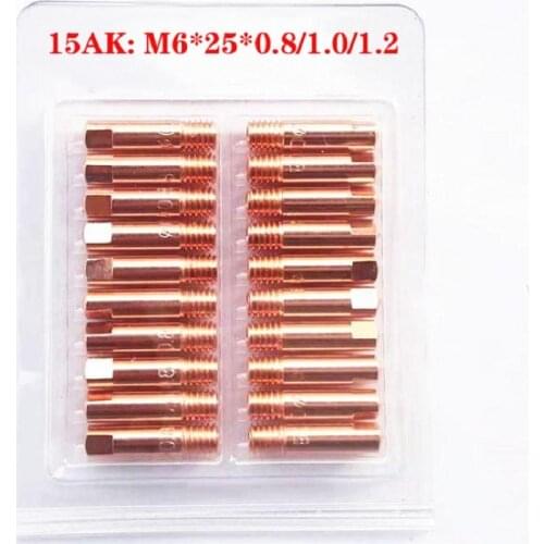 20pcs15AK Binzel Torch/Gun Consumables MIG Wire Electric Welding Tips for the MIG Welding Machine with 1Box Dredge Neeles