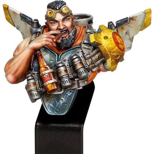 Unassambled 1/12 ancient fantasy man bust (NO BASE ) Resin figure miniature model kits Unpainted