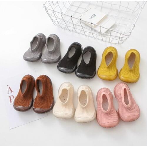 Anti-slip Floor Socks Shoes Shoes Socks Infant Boys Pure Color Shallow Mouth Sock Shoes Baby Girls Soft Soles Toddler Shoes