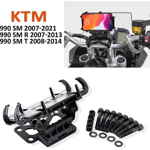 NEW For 990 SM R/T Motorcycle Accessories GPS Navigaton Plate Bracket Front Phone Stand Holder Phone