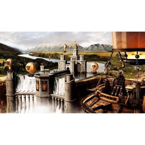 Full Round drill 5D DIY Diamond embroidery Landscape Balloon Diamond Painting Cross Stitch Rhinestone Mosaic decoration