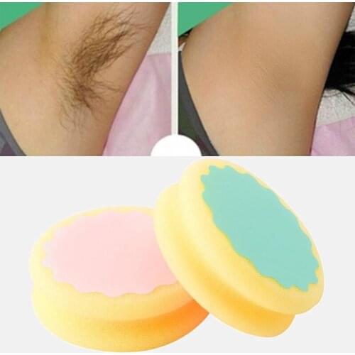 Popular Magic Painless Hair Removal Depilation Sponge Pad Remove Hair Remover Women Hair Remover Sponge Effective Skin Care