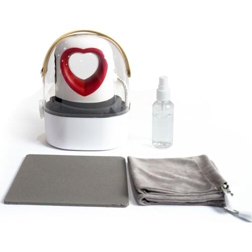 Mini Portable Heat Press Machine Heart-shaped Novel Digital Sublimation Transfer Printing Machine for T-shirts Cloth Ironing