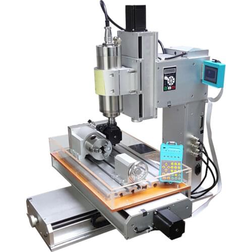 High precision 4 Axis CNC 3040 2200W CNC machinery metal cutting machine 110v 220v with water tank,Pillar type