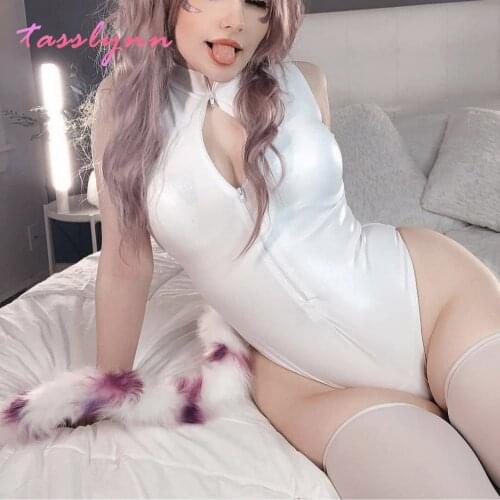 Japanese School SUKUMIZU Swimsuit Swim Wear Cosplay Sexy Cute Anime ZIP-UP Open Chest Anime Clothes