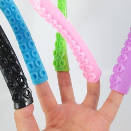 1Pcs Octopus Tentacle Soft Finger Sleeve Puppet Sensory Kids Toy Party Favors fidget toys kids toys for kids