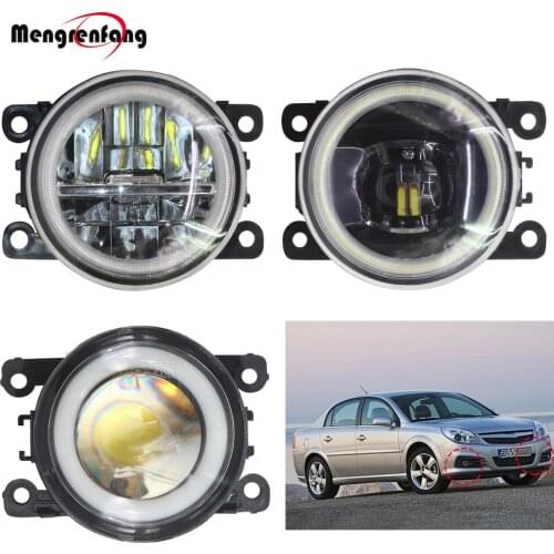 2 X Car H11 Fog light LED Halo Ring Angel Eye DRL Daytime Running Lamp 12V For Opel Vectra C 2002 2003 2004 2005 2006 2007 2008