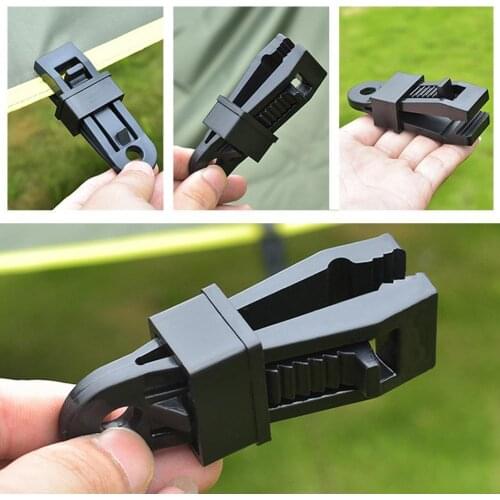 20Pcs Outdoor Camping Windproof Tent Reinforce Canopies Fix Clip Clamps Hook Tent for Multi-Person Windproof Clip Accessories