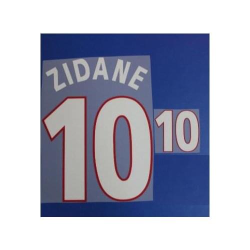 2000 France Zidane Nameset Vieira Henry Trezeguet Nameset Customize Any Name Number Diy Printing Flocking