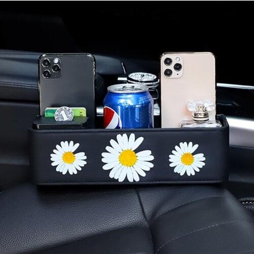 Car supplies seat seam storage bag cartoon little daisy goddess car gap storage seat storage box gap plug