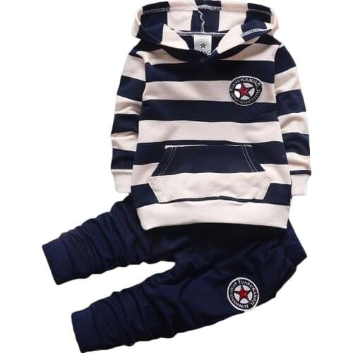 BOTEZAI spring autumn new fashion baby boys girls hoodies sport suit Children clothing set toddler casual kids tracksuit set