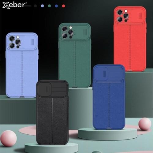 Shockproof Silicone Leather Cell Phone Case For iPhone 12 13 11 Pro Max Mini XR X XS 8 7 6S Plus SE Camera Lens Protection Cover