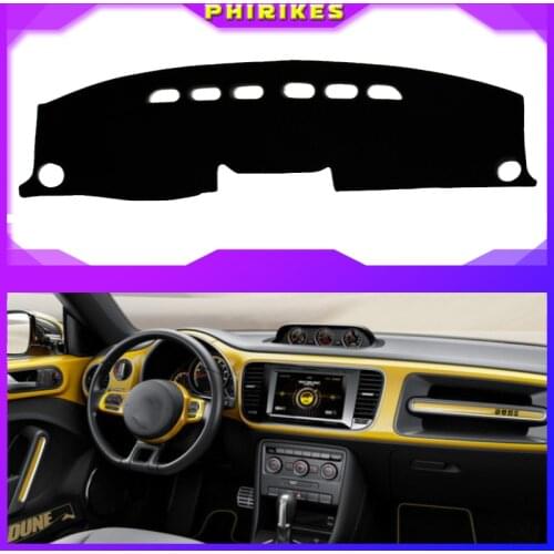 Car Dashboard Cover Mat Pad Dash Sun Shade Instrument Carpet Accessories For Volkswagen VW Beetle 2012 2013 2014 2015 2016 2017