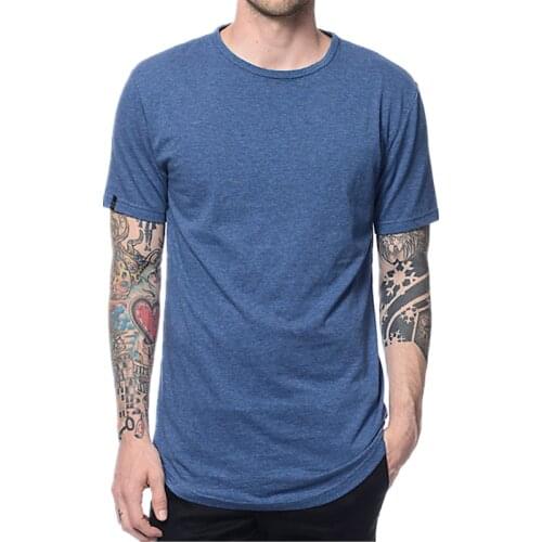Mens Long Line T Shirt (Slim Fit)