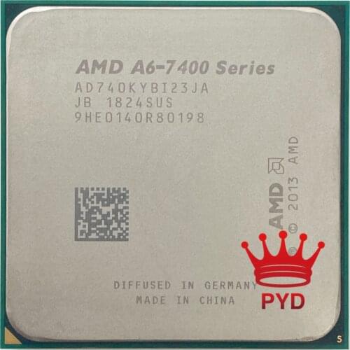 AMD A6-Series A6 7400K A6 7400 K 3.5G Dual-Core CPU Processor 65W AD740KYBI23JA / AD740BYBI23JA Socket FM2